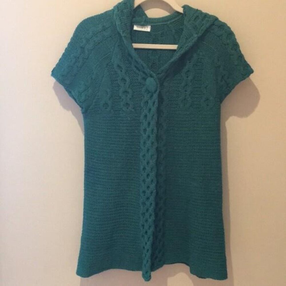 Beautiful embroidered hoodie cardigan sweater